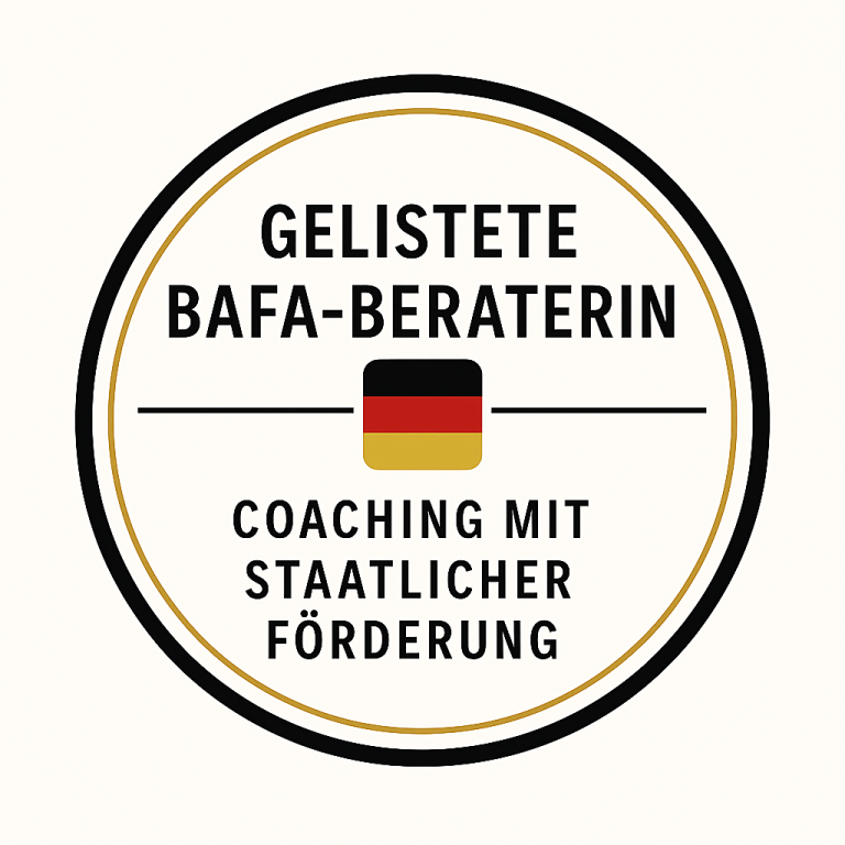 BAFA Beraterin gelistet Gelistete BAFA-Beraterin: Coaching mit staatlicher Förderung.